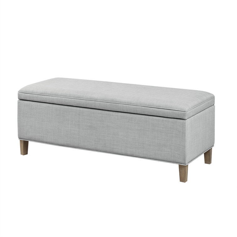 Martha Stewart Caymus Upholstered Flip Top Storage Bench Wayfair